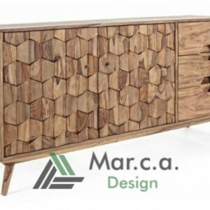 Credenza bassa Kant in legno Sheesham - Mar.c.a. Design