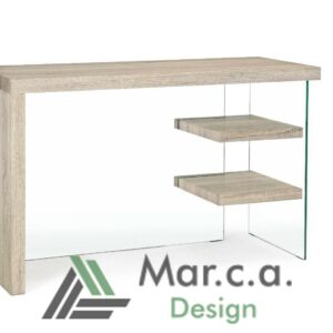 Scrivania in Legno e Vetro, Struttura in Mdf