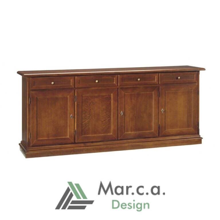 Credenza in stile Arte Povera Noce Scuro Mar.c.a Design