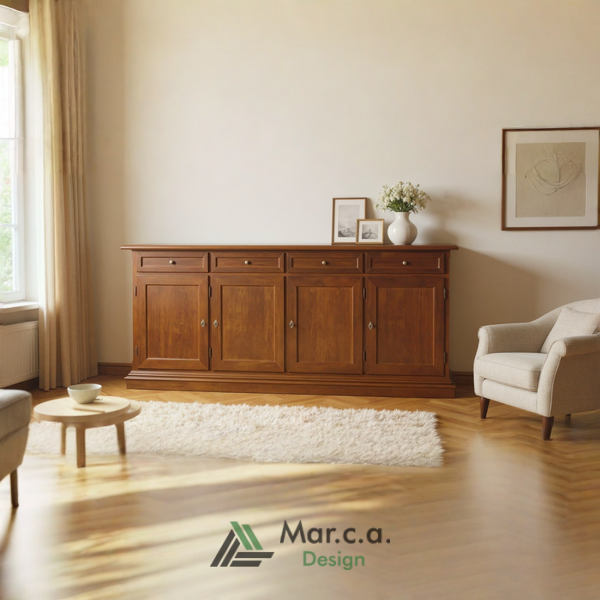 Credenza Soggiorno, Legno di Pioppo
