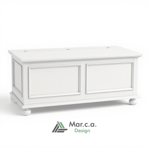 Cassapanca Contenitore da Interno Elegante in Legno Massello
