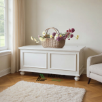 Cassapanca Contenitore da Interno Elegante in Legno Massello