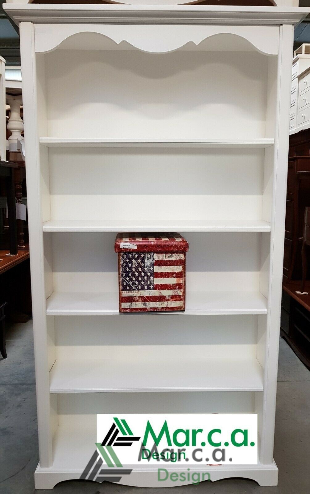 Dmora - Libreria Flavie, Scaffale Da Ufficio, Mobile Portalibri Biblioteca 96x32 H166 Cm Rovere E Nero 87906411