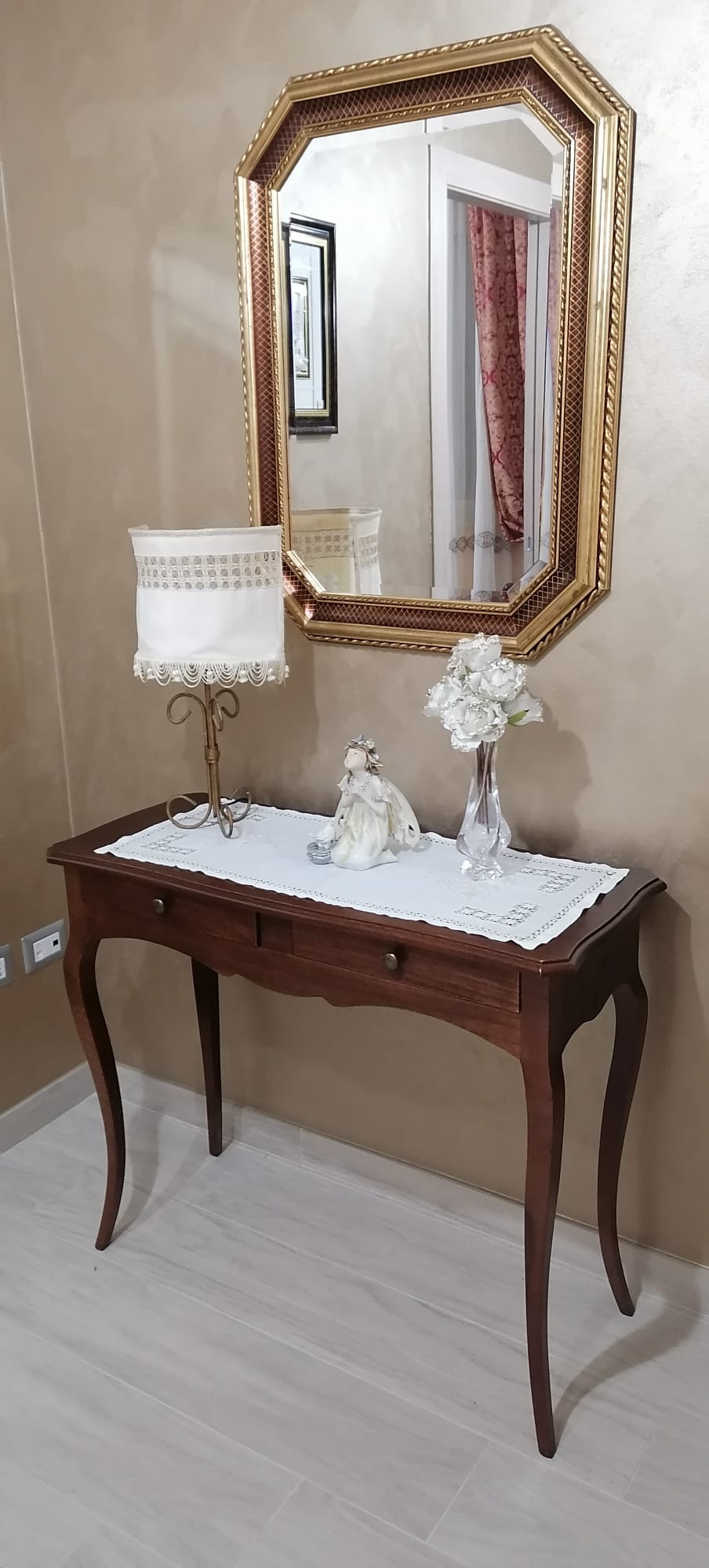 Tidyard Cassettiera Moderna Bianca In Legno,Credenza Bianca Moderna Con 4 Cassetti,Cassettiera