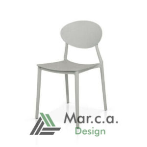 Sedia In polipropilene con schienale ovale - Mar.c.a Design