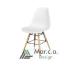 Sedia in polipropilene e legno - Mar.c.a Design